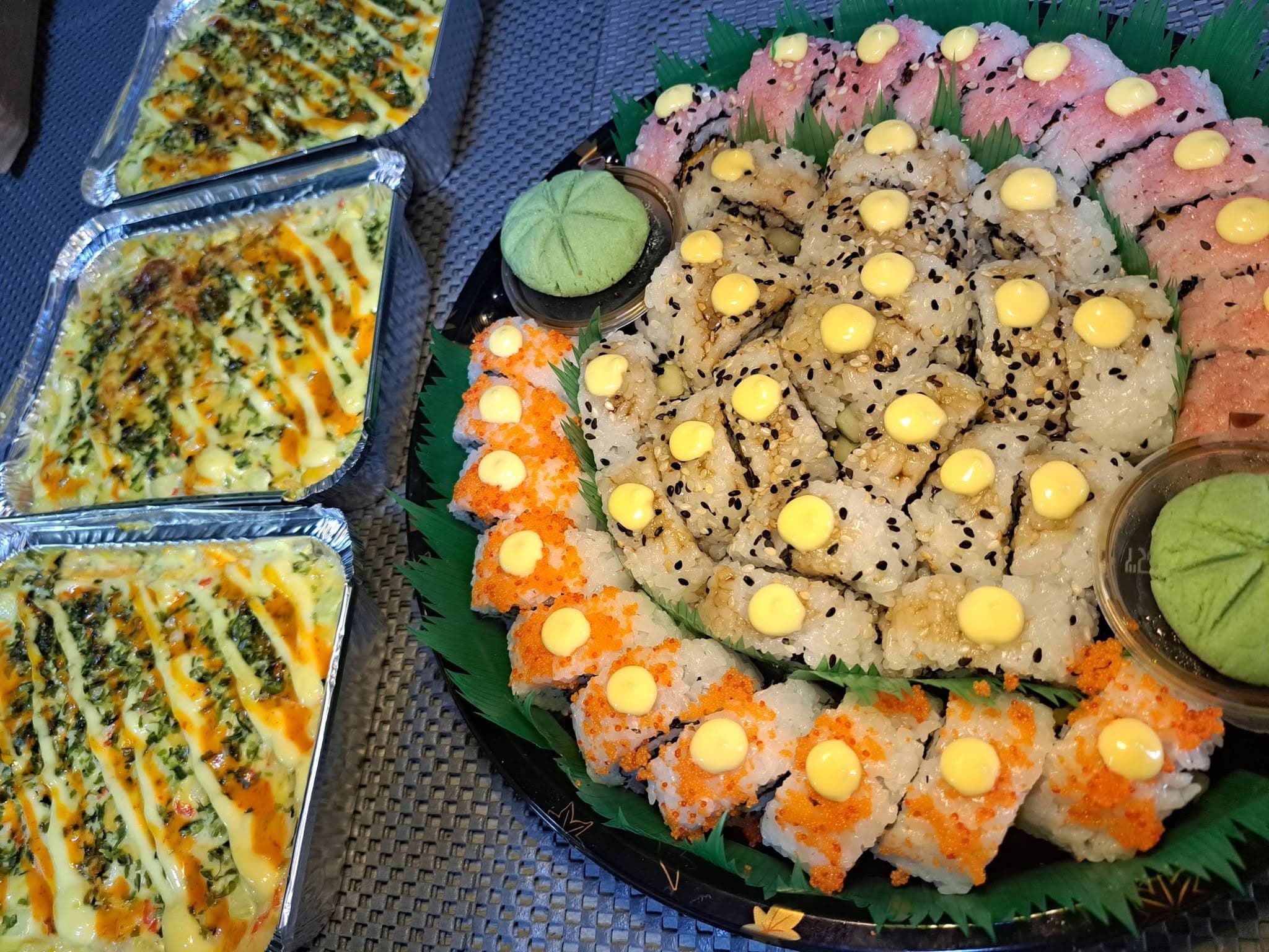 Sushi platters by Henessy Rølls
